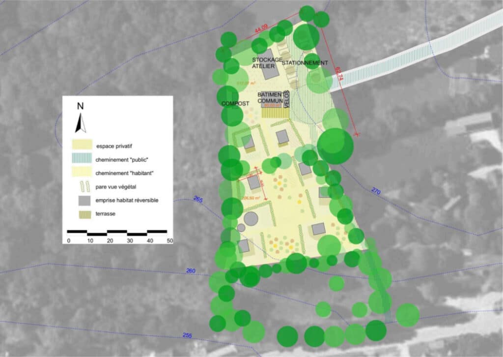 Botmeur – Aménagement d’un éco-hameau d’habitat réversible